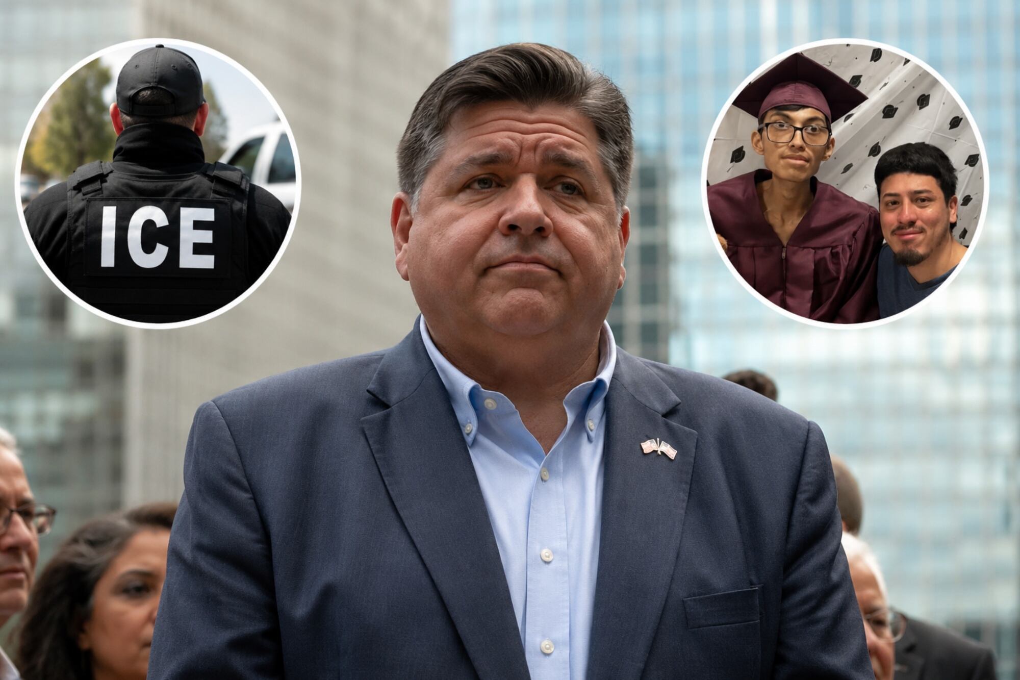 J.B. Pritzker habló del caso del joven de Chicago que murió luego de reencontrarse con sus padres detenidos por ICE