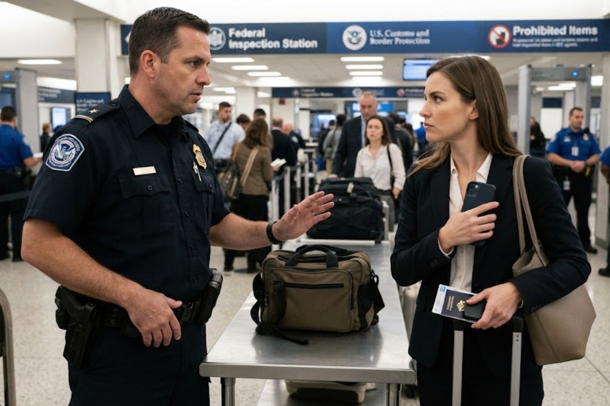 En aeropuertos, los agentes de la CBP tienen facultad de revisar los celulares de los pasajeros