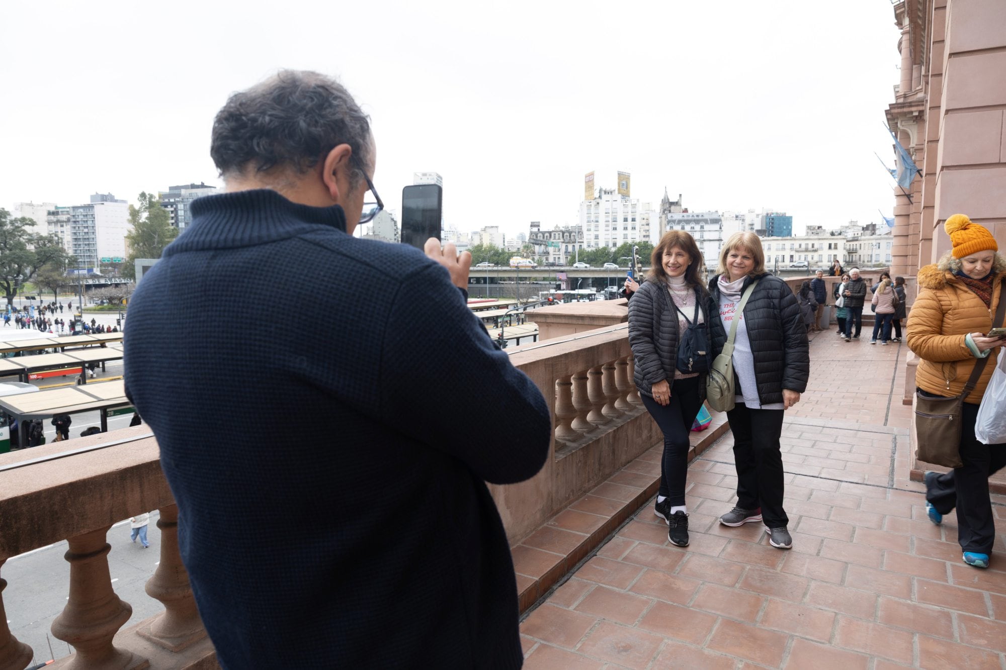 La terraza, inaccesible para el público general, es una de las paradas destinadas para que los visitantes se tomen fotografías
