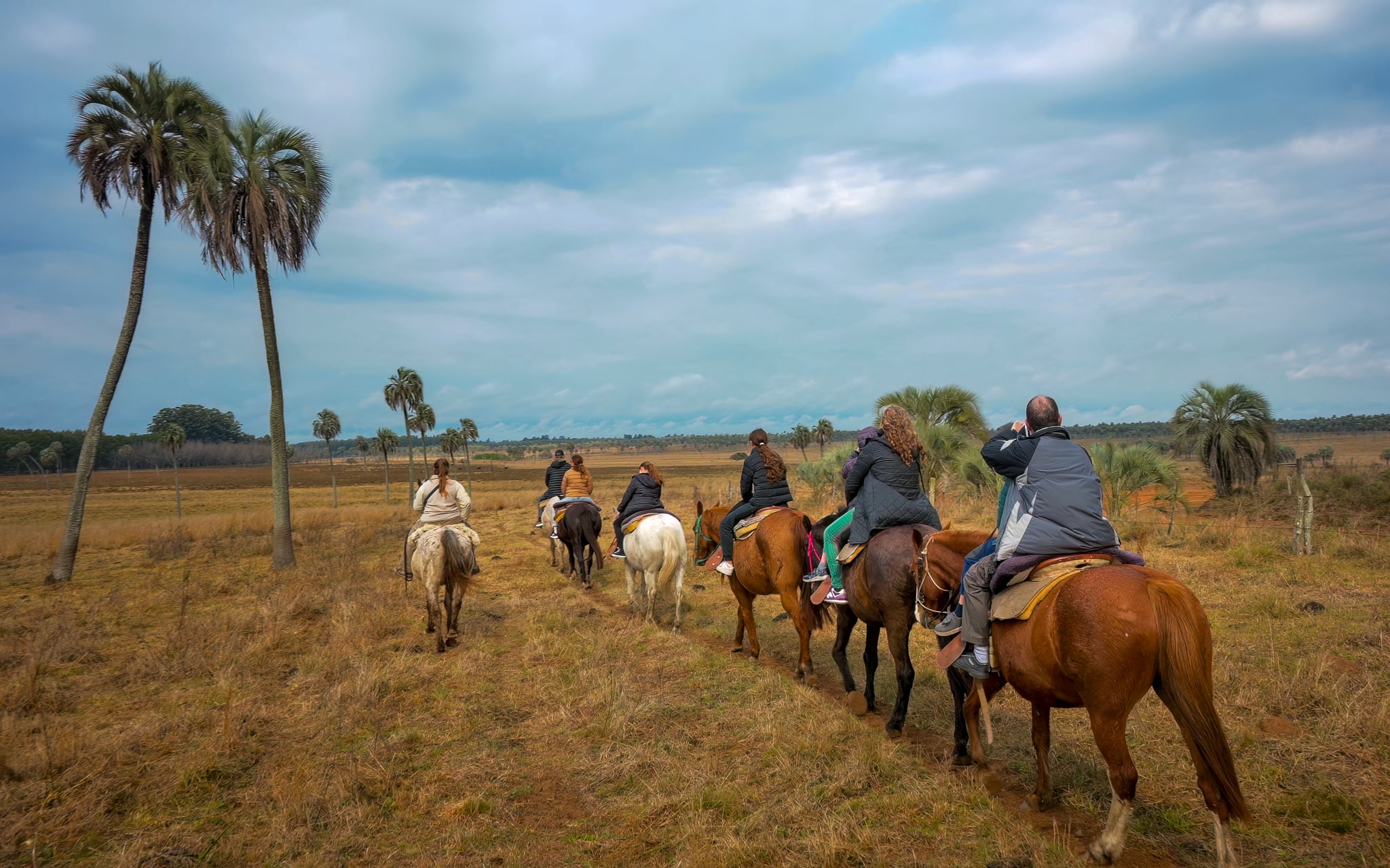 Las cabalgatas son una buena forma de explorar la geografía local.