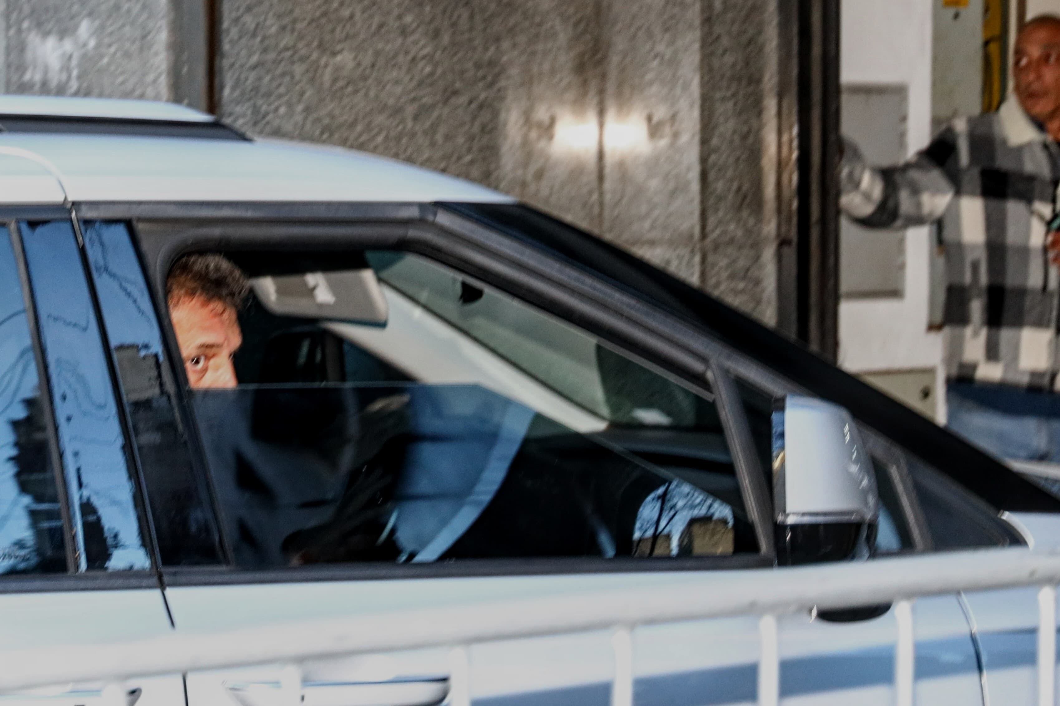 Sergio Massa al arribar a la sede del PJ