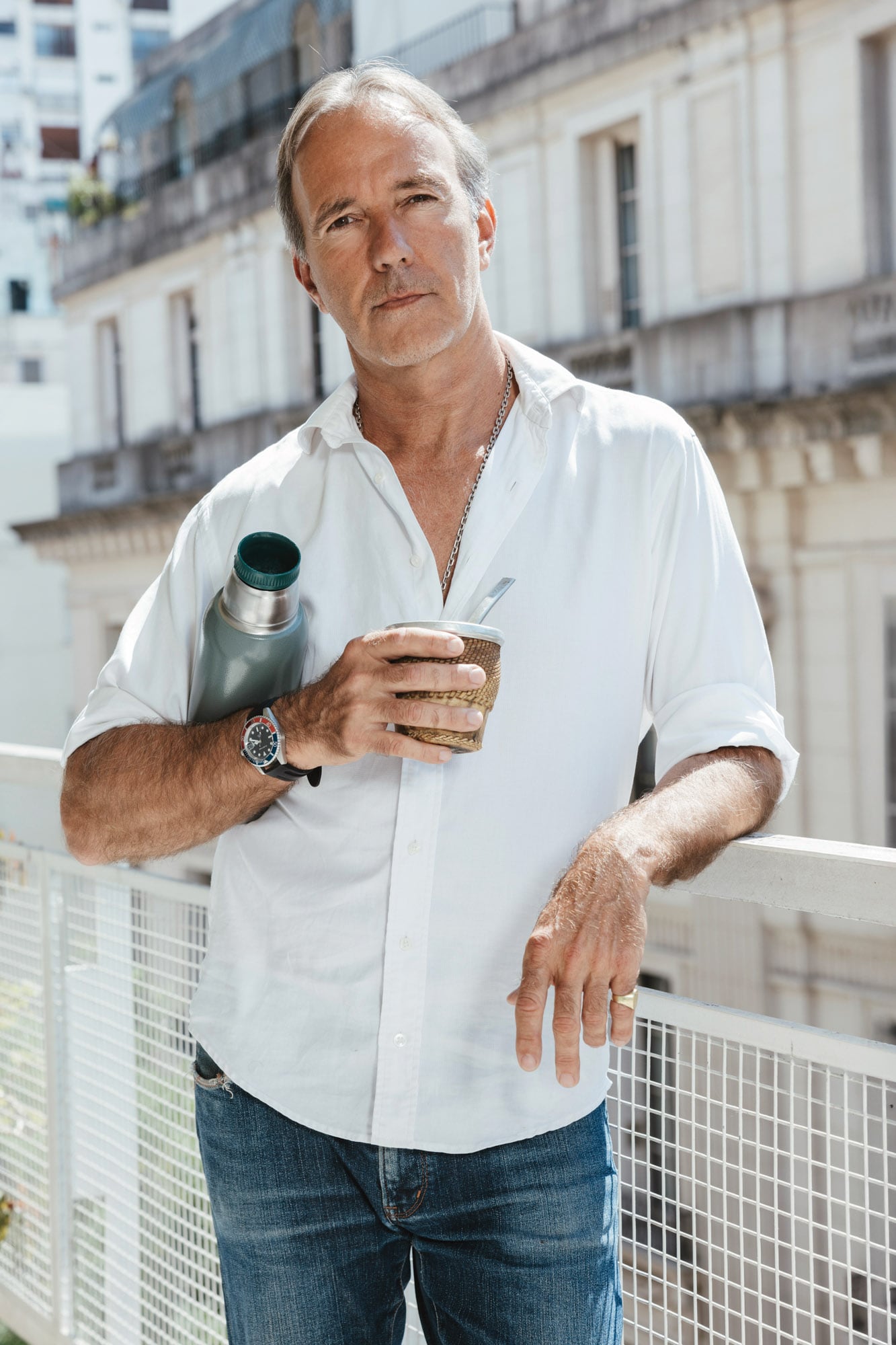 Desde hace algunos años se entrena para correr maratones: entre otros, ya participó dos veces en el de Nueva York y en el de Berlín.