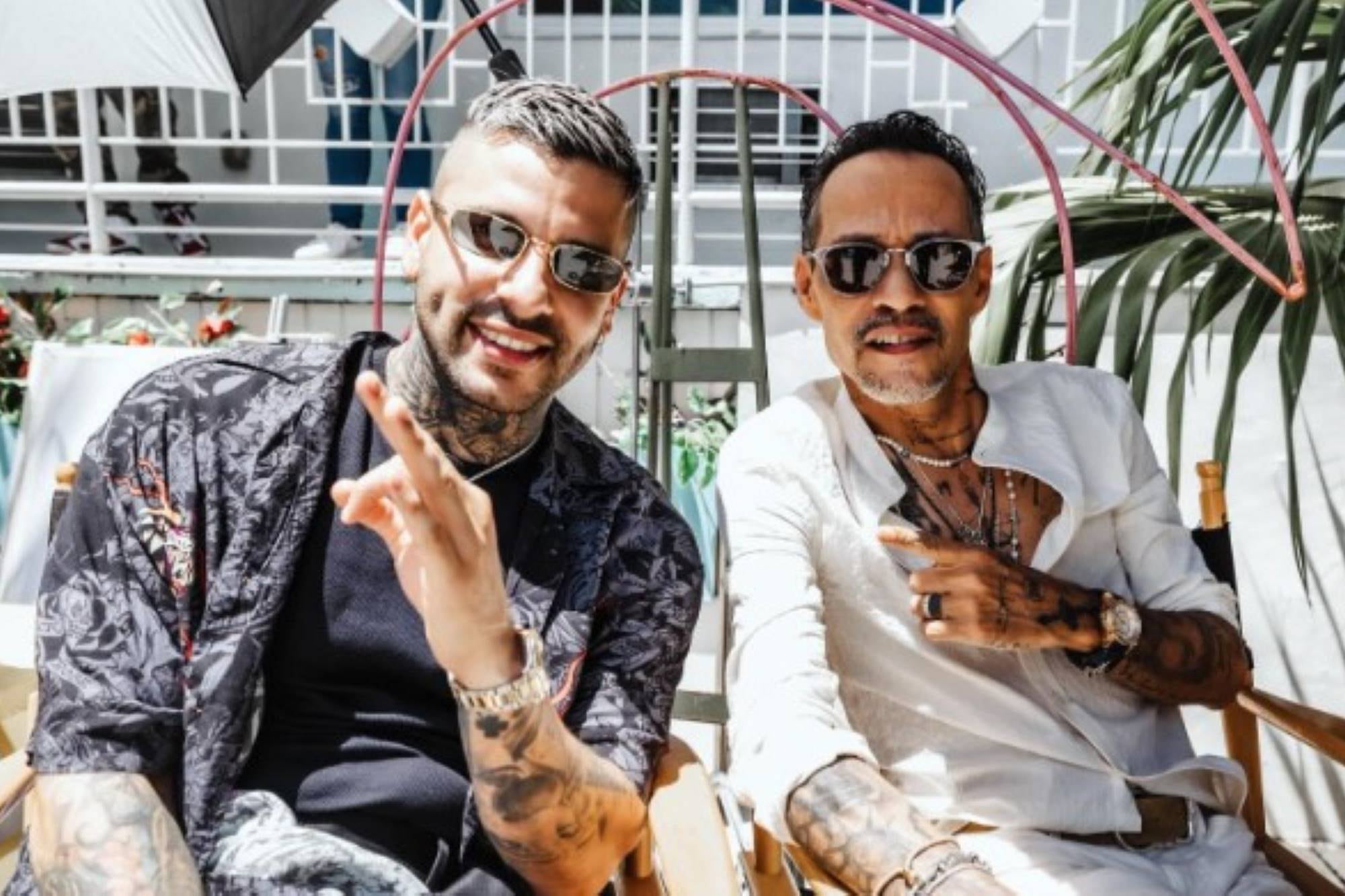 Alex Duvall compartió escenario con Marc Anthony