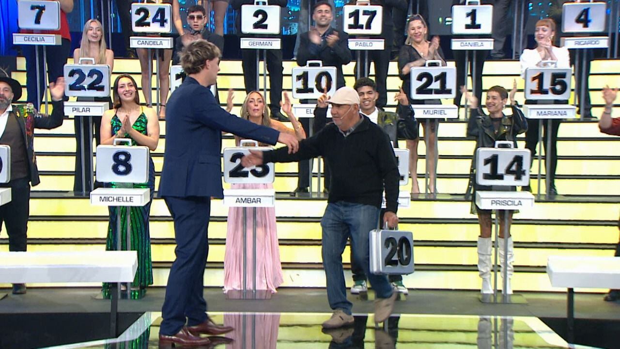 Ángel Medina, un jugador de tejo de 74 años que participó de Trato Hecho participó