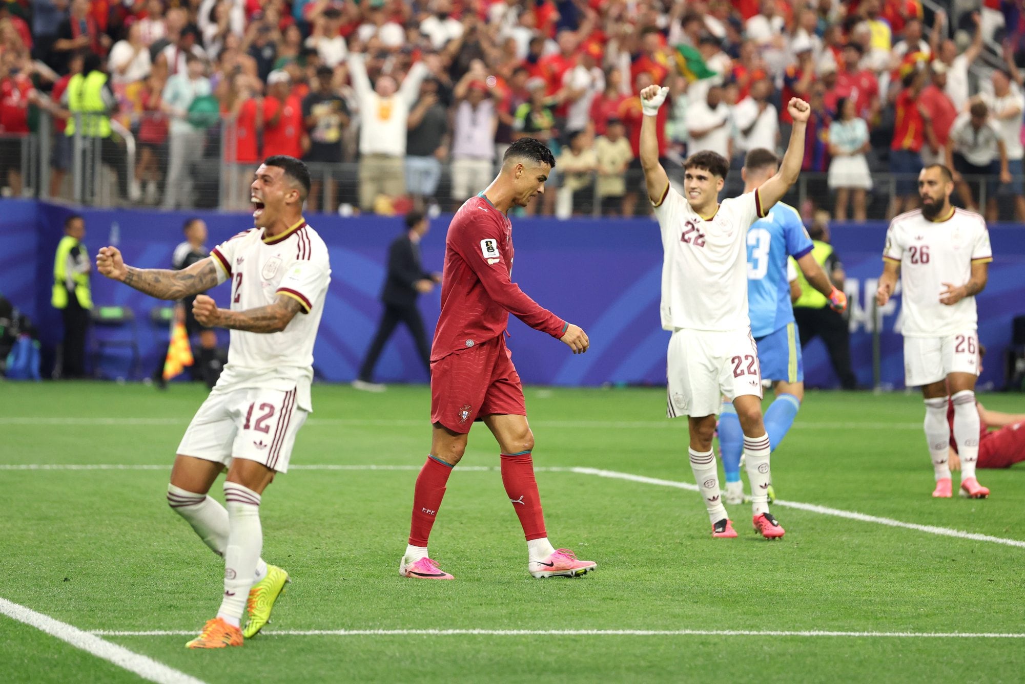 Cristiano Ronaldo tras la derrota de Portugal