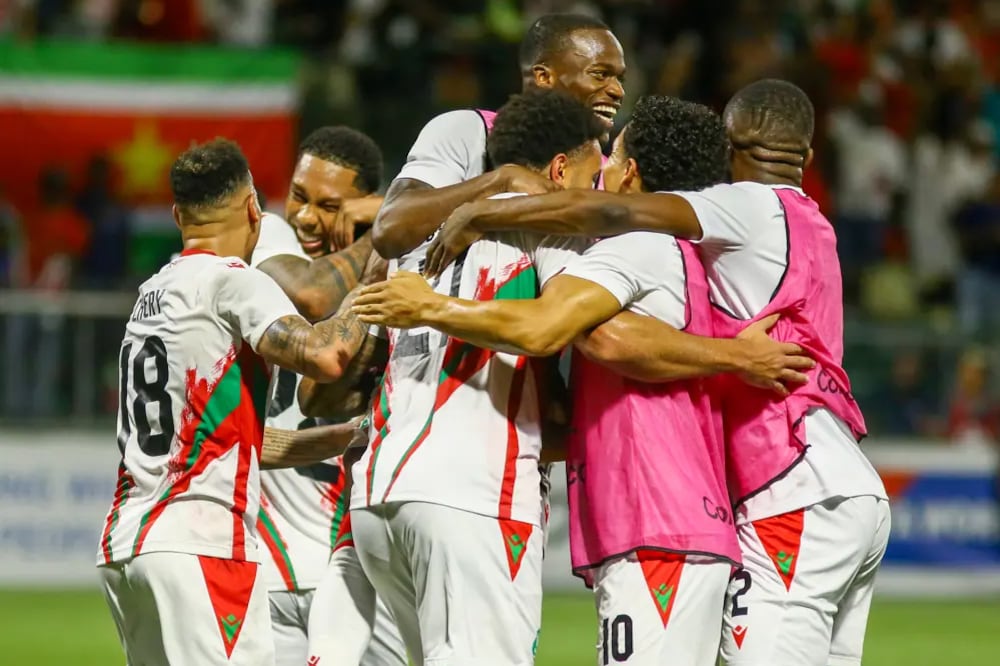 Surinam está a dos partidos de clasificarse a una Copa del Mundo por primera vez en la historia