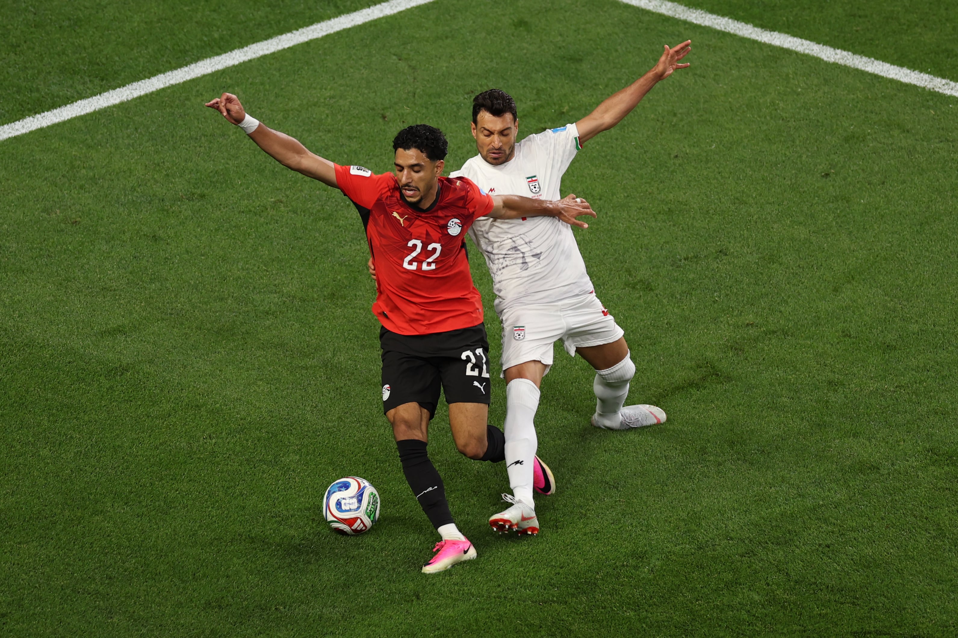 Irán y Egipto empataron 1-1 este viernes en Seattle (AP Foto/Maddy Grassy)