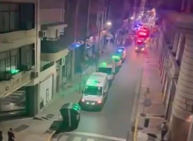 En el operativo intervinieron 13 móviles del SAME