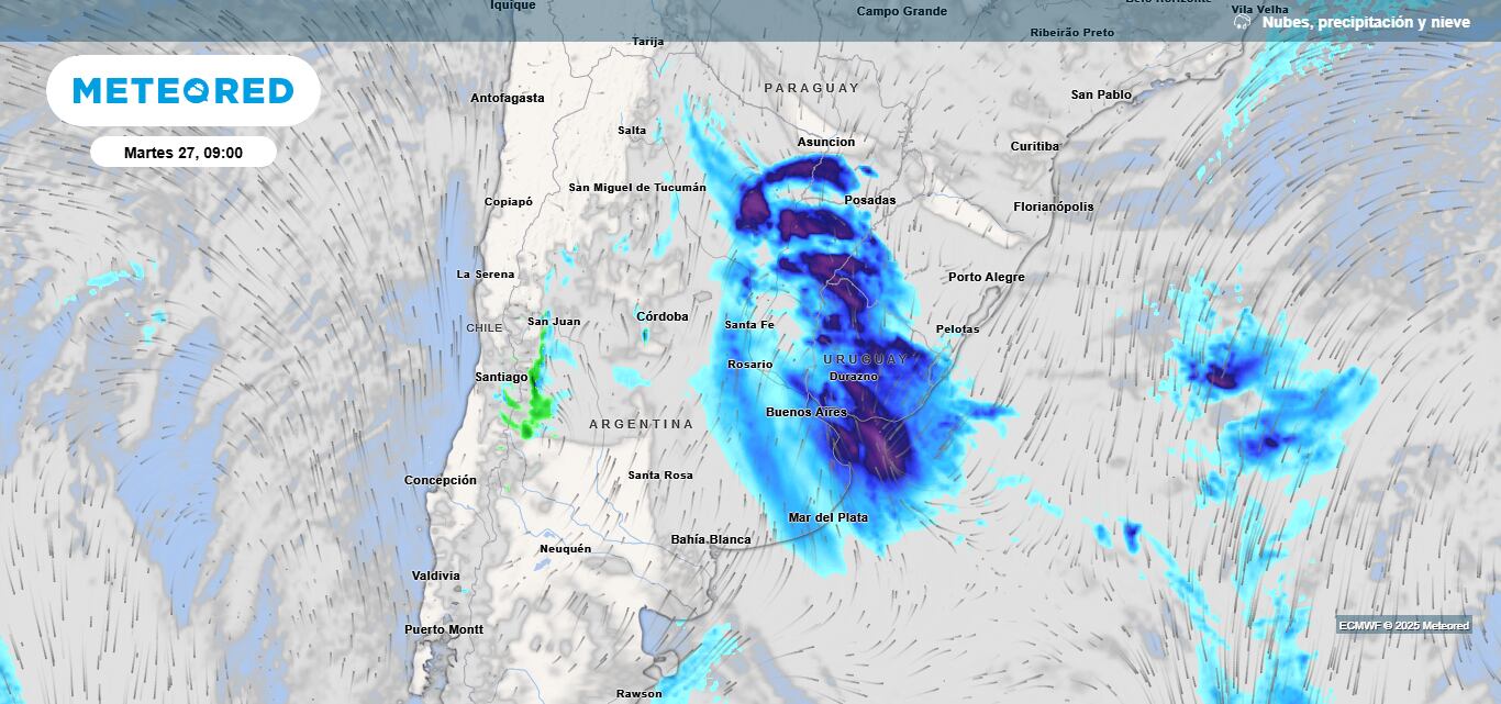 Las lluvias que llegarán durante esta semana.