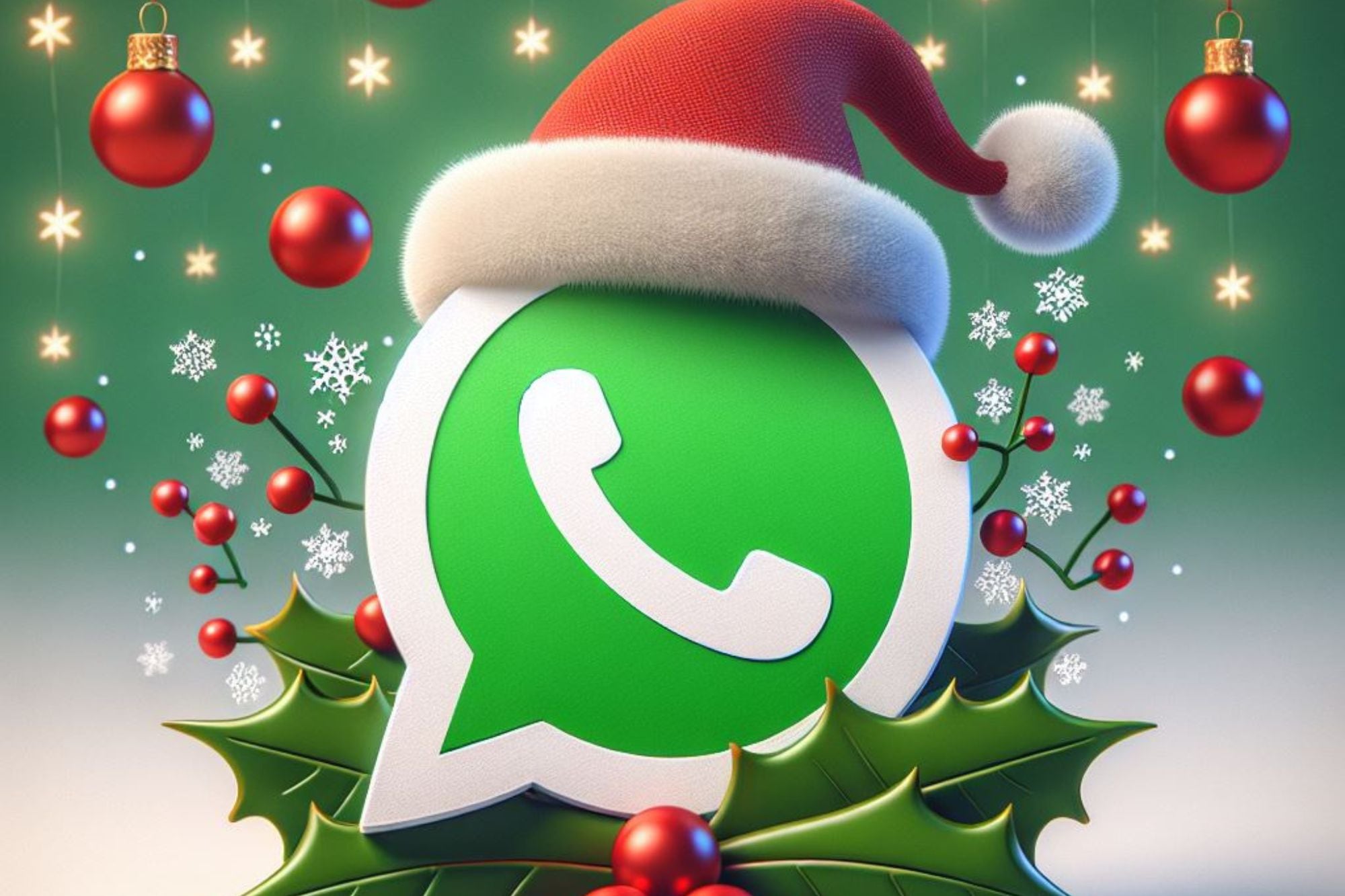 La Navidad se acerca y las personas quieren festejarla también con WhatsApp