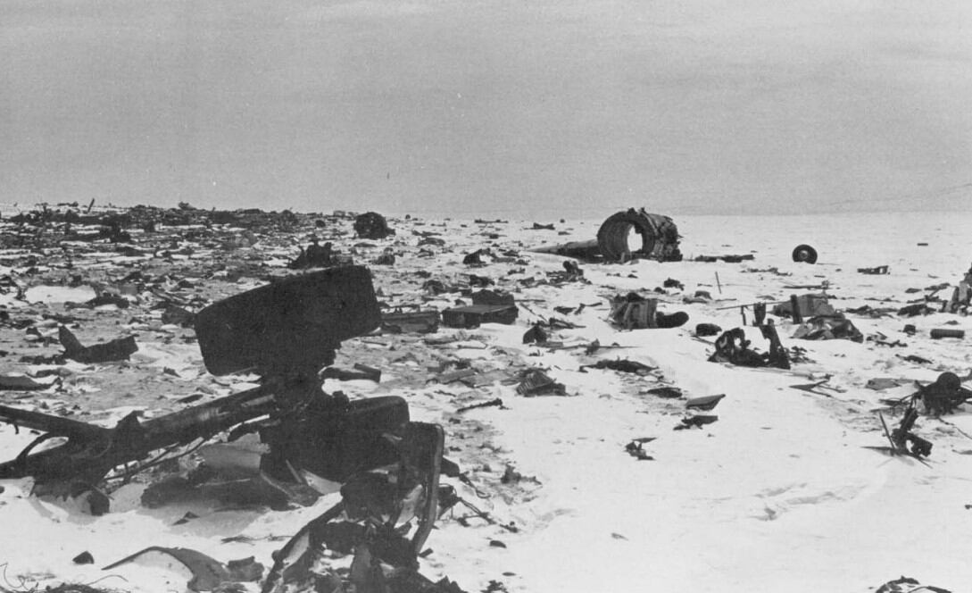 Los restos del McDonnell-Douglas DC-10-30 ZK-NZP de Air New Zealand