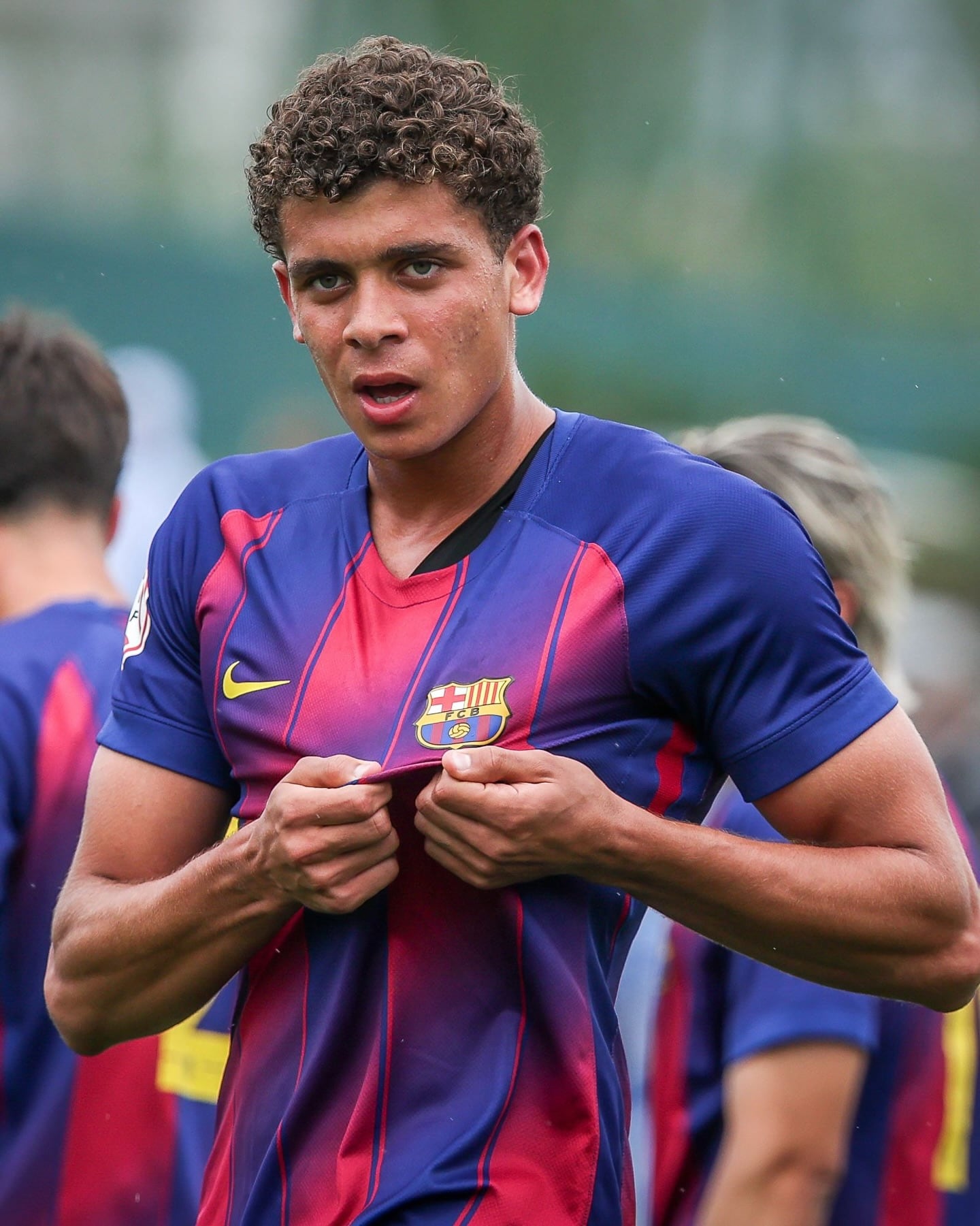 Hamza Abdelkarim es una de las grandes promesas de la cantera de Barcelona y fue una de las figuras del equipo campeón de la División de Honor