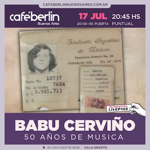 Babu Cerviño - 50 años de música