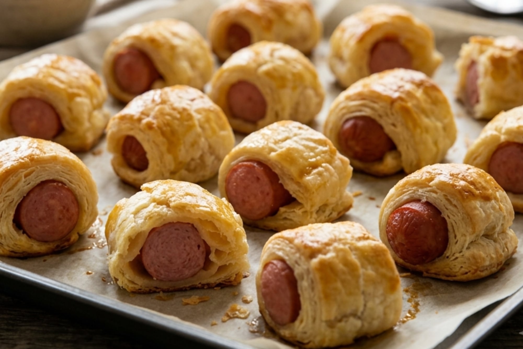 La receta de salchichas envueltas tiene origen en los Estados Unidos