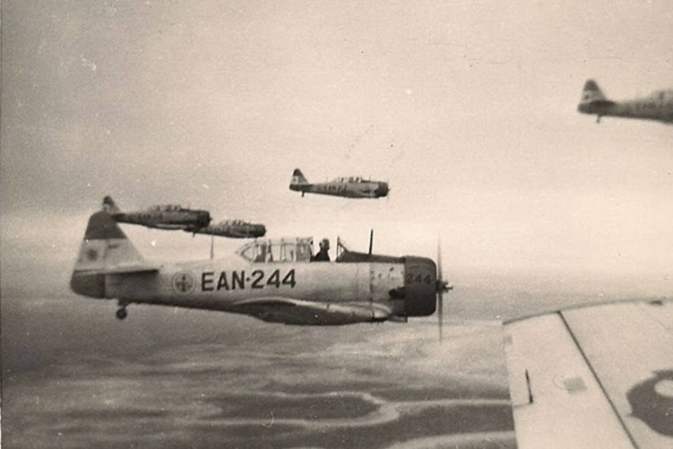 Los North American AT-6 participaron en el intento de derrocamiento del General Juan Domingo Perón, el 16 de junio de 1955