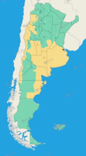 A qué hora se esperan las fuertes lluvias en Buenos Aires este miércoles 6 de mayo, según el SMN 7 Medio país bajo alerta amarilla