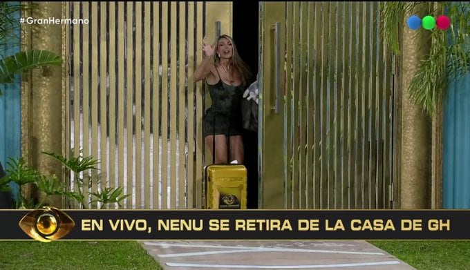 El público decidió la salida de Nenu mediante el voto negativo (Captura: Telefe)
