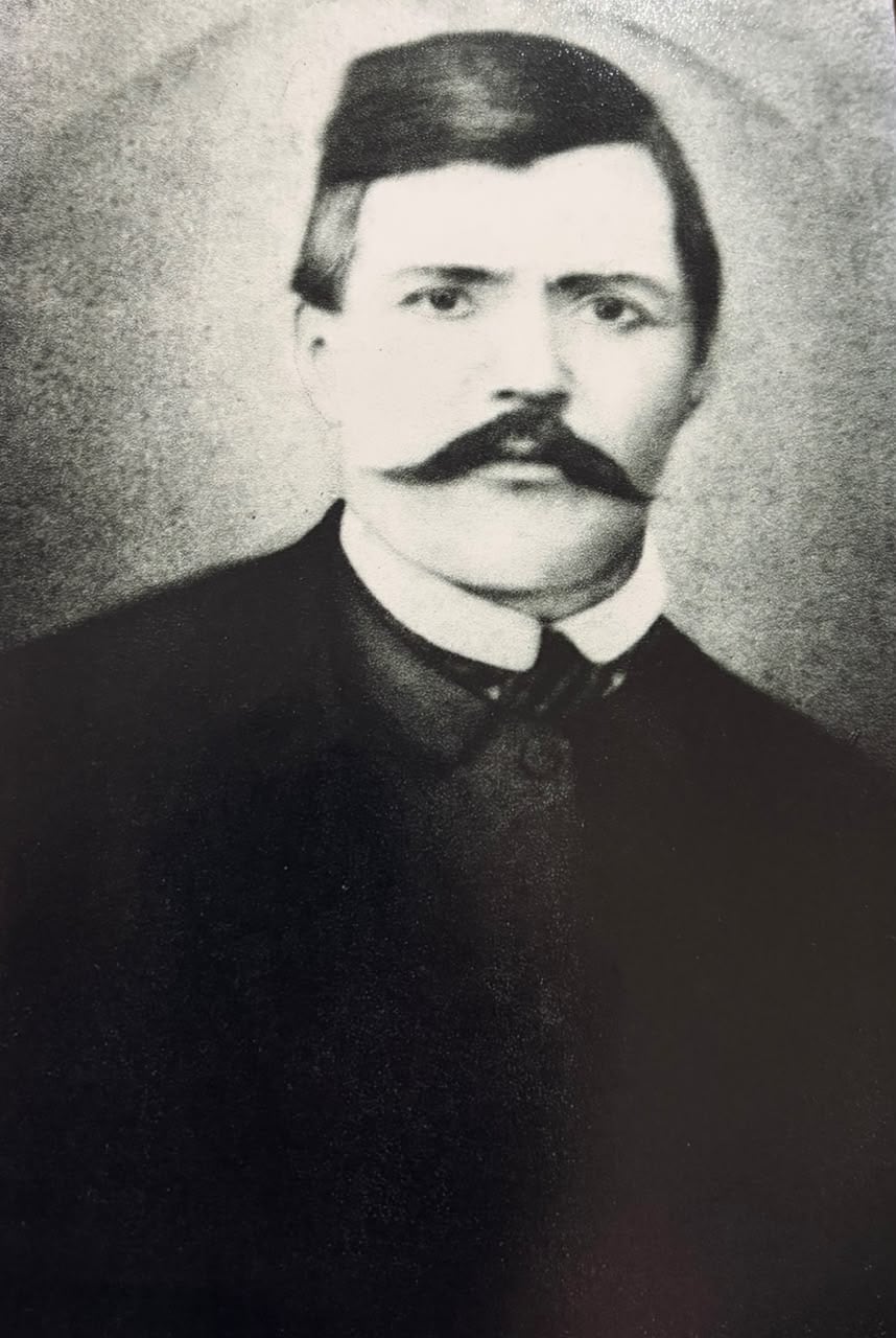 Primer juez de paz y fundador de la colonia, Ignacio Falchini, ca. 1870.