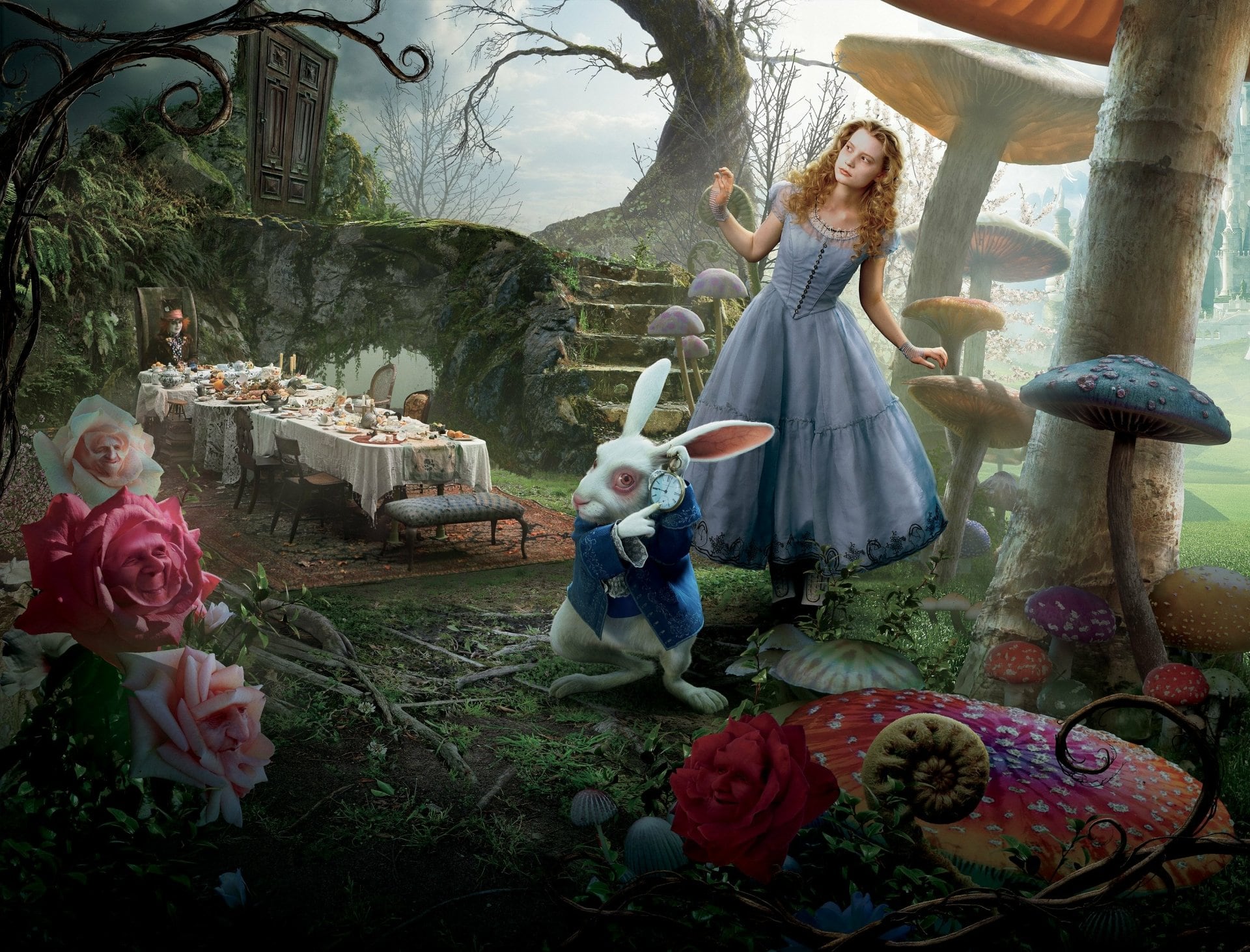 Alicia en el país de las maravillas (2010), de Tim Burton, fue su primer éxito en los Estados Unidos