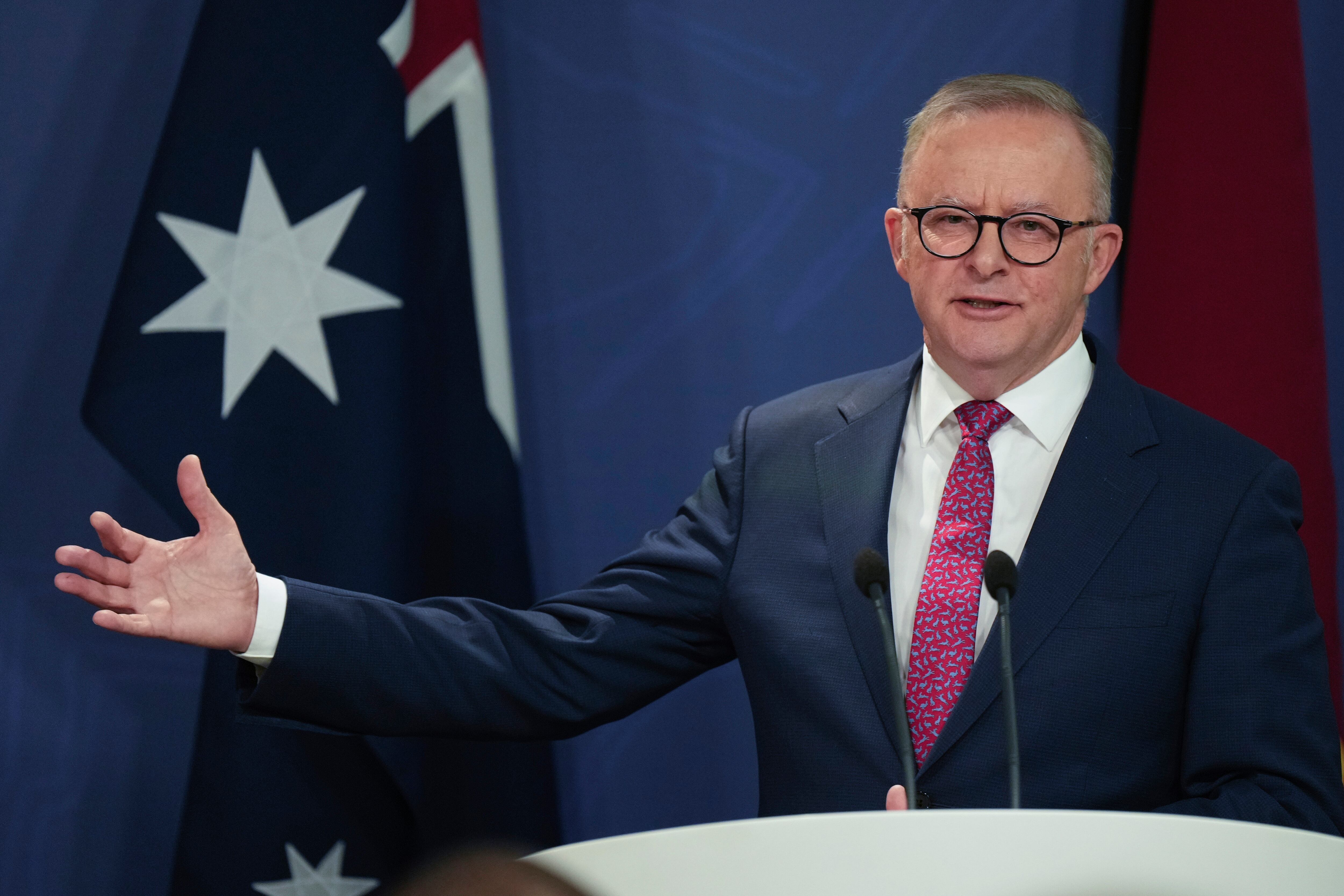 El primer ministro australiano, Anthony Albanese.