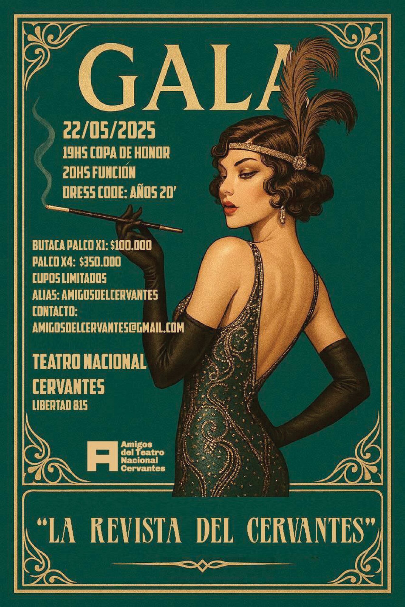La invitación a la gala solidaria.