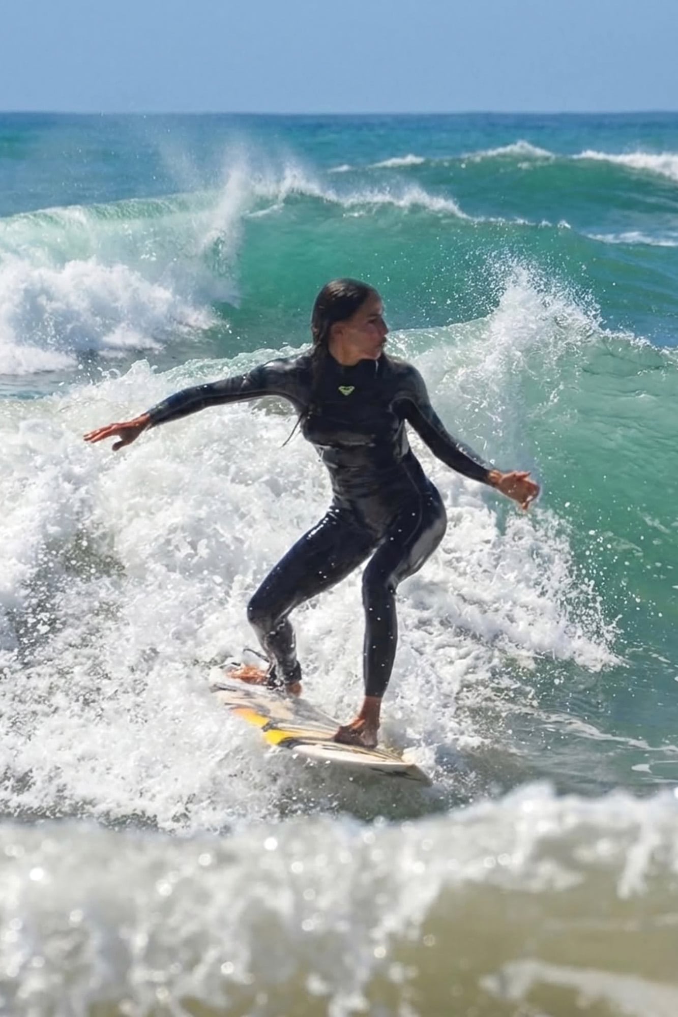 Domando olas en las playas del sur de Mar del Plata