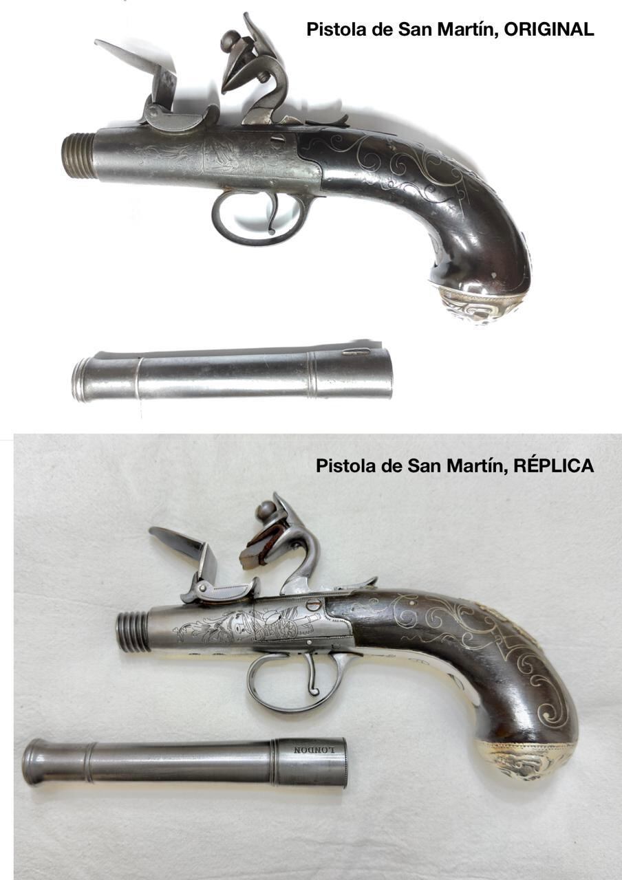 San Martín compró la pistola en Londres