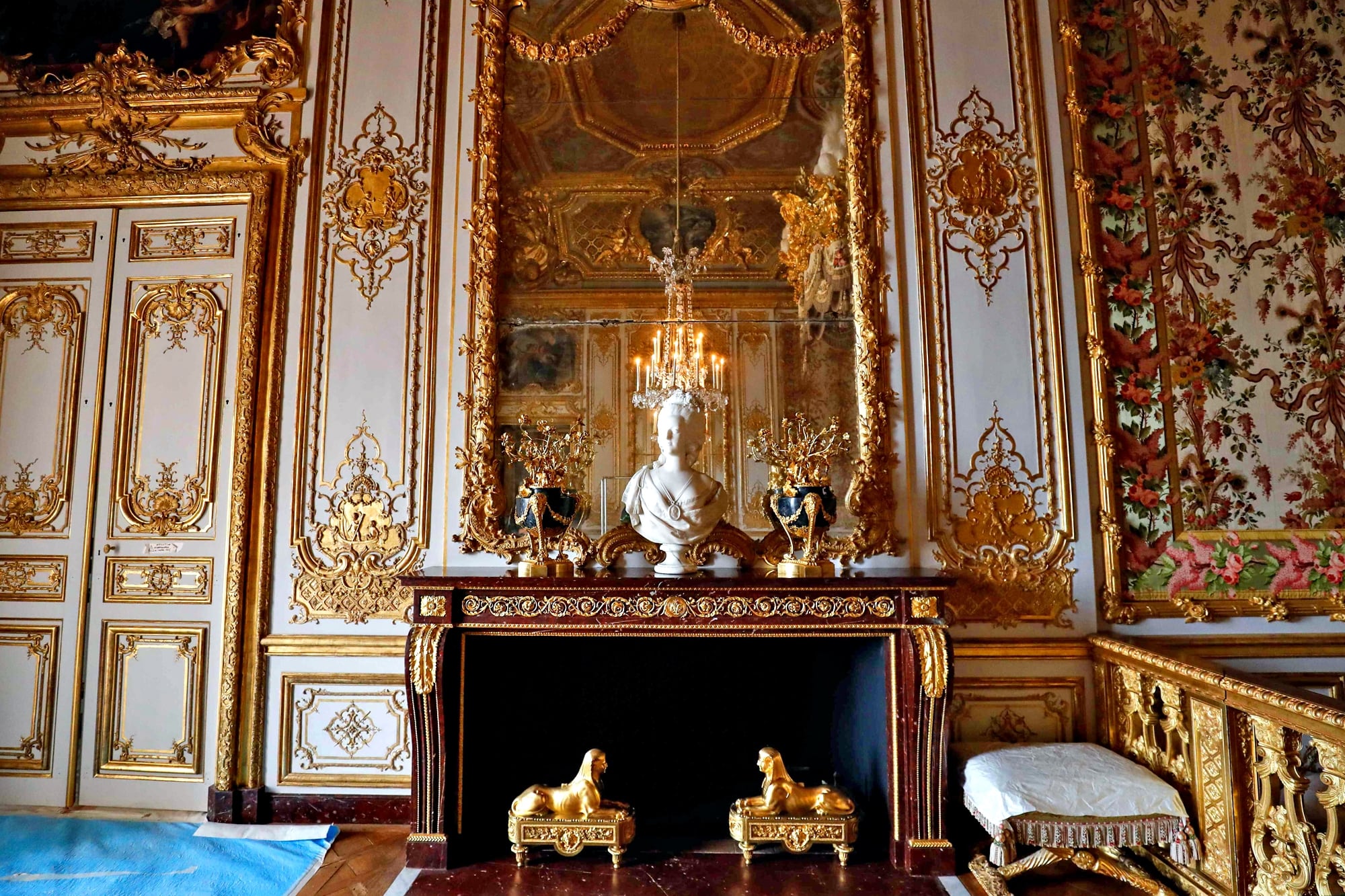 El dormitorio de María Antonieta en el Palacio de Versalles