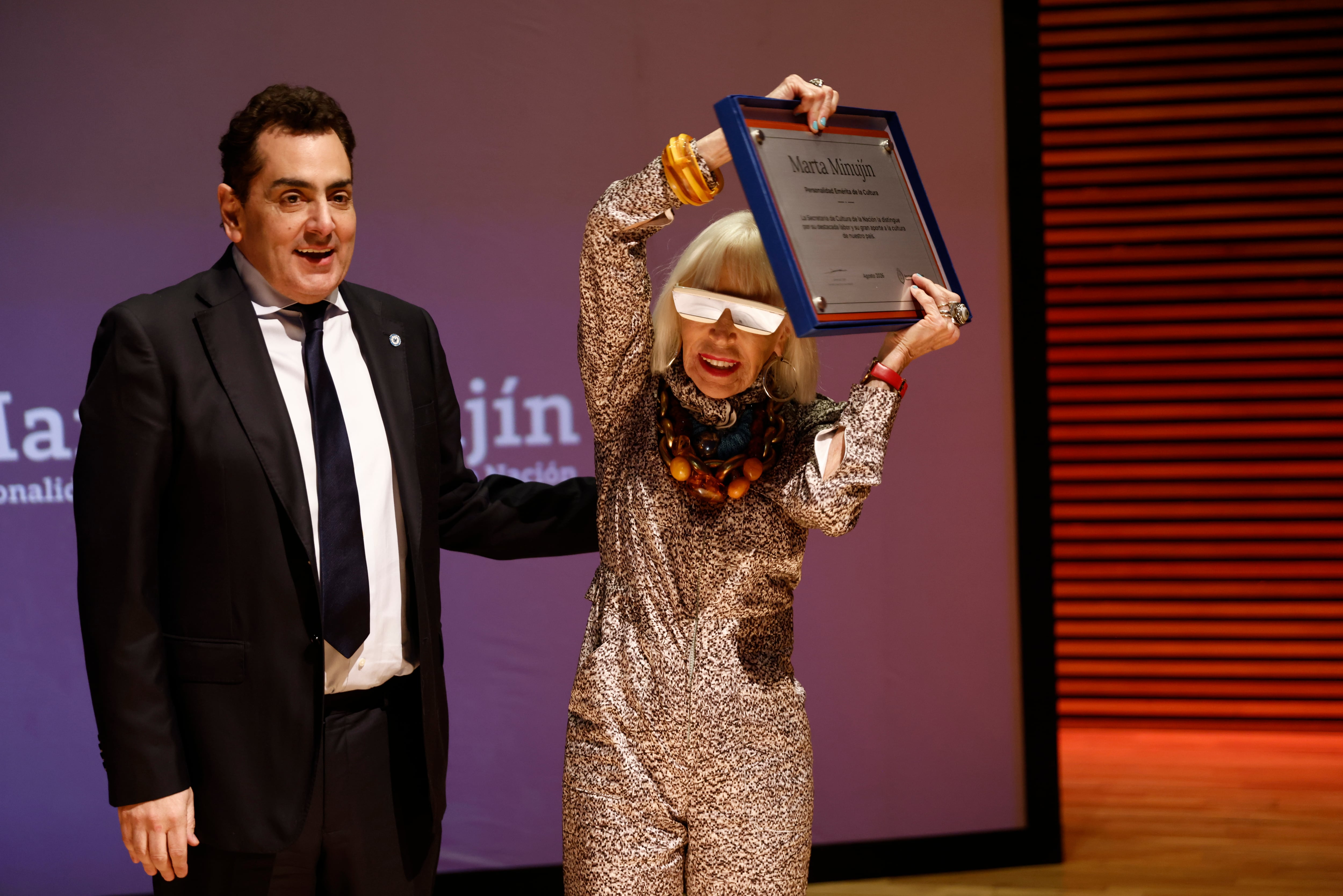 El mes pasado fue distinguida como Personalidad Emérita de la Cultura de la Nación