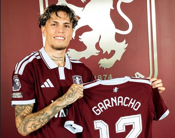 Alejandro Garnacho se convirtió en jugador de Aston Villa y será compañero de Dibu Martínez