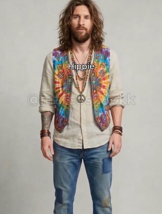 Los estilos que tendría Messi según un video de redes sociales (Foto: X)