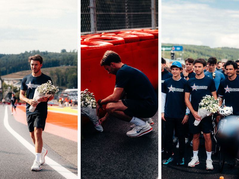 El emotivo homenaje de Pierre Gasly a Anthoine Hubert