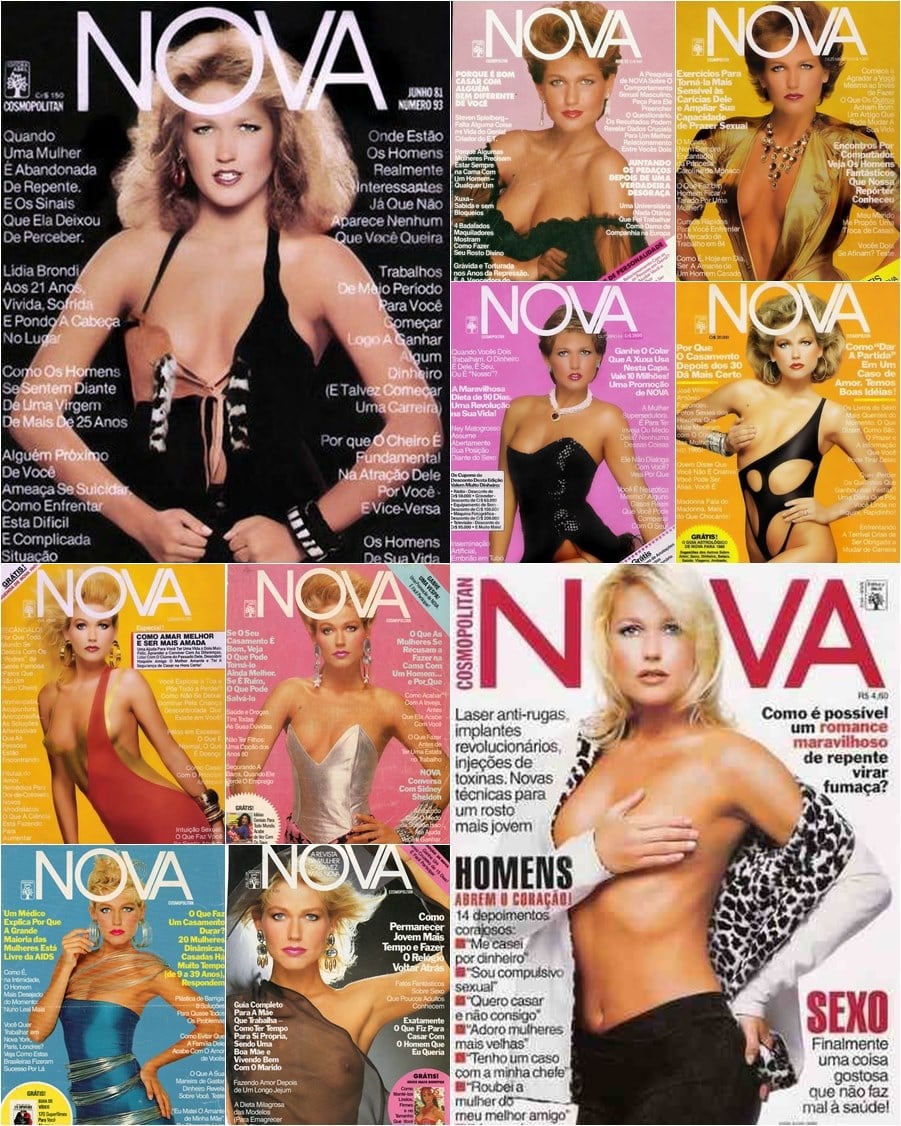 Xuxa chica de tapa de la revista Nova en los '90