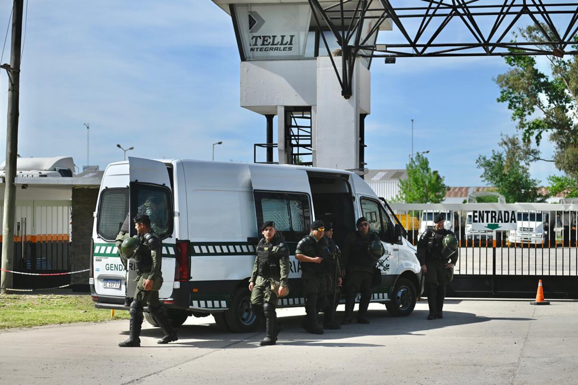 Operativo de seguridad en Sidersa, San Nicolás