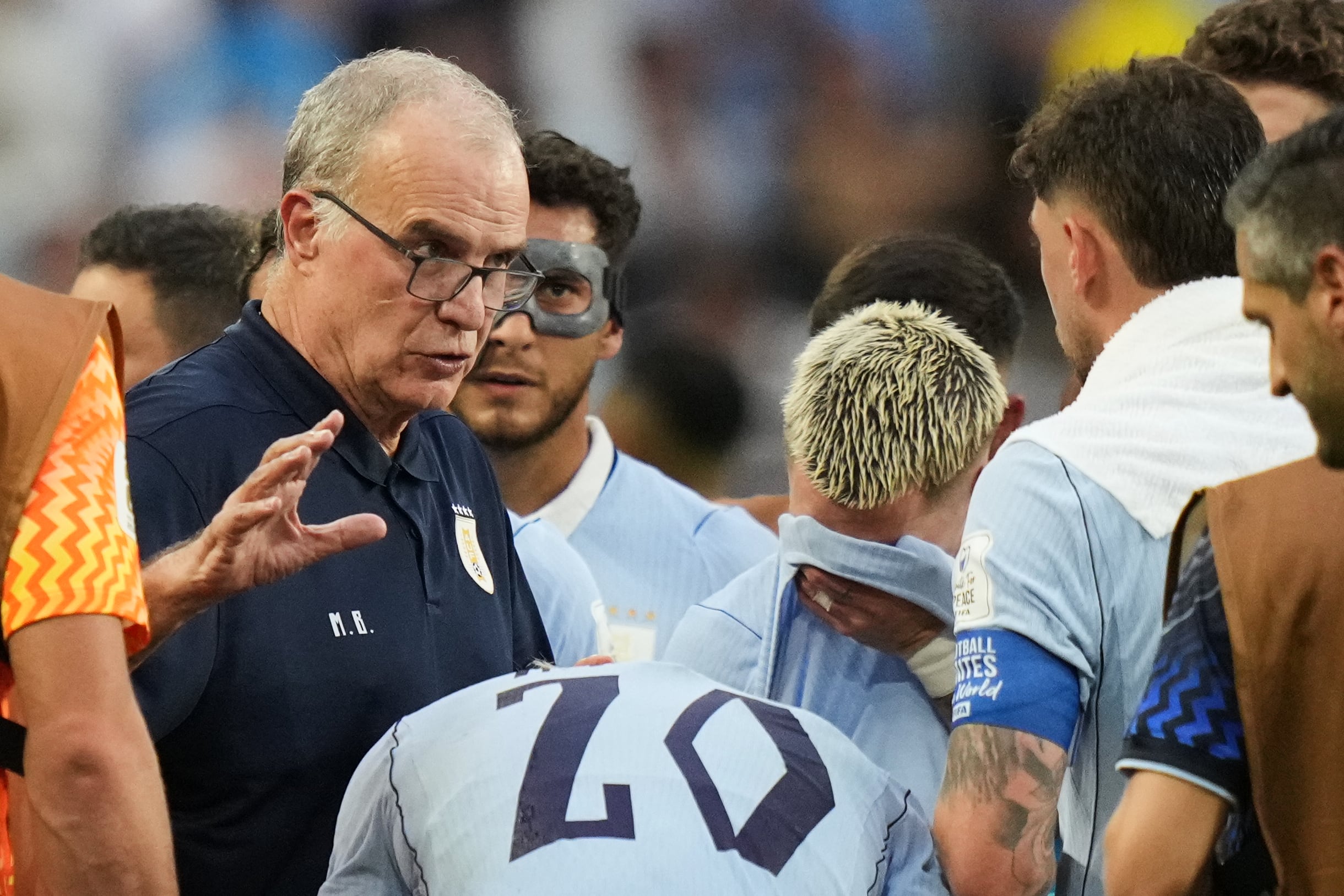 El argentino Marcelo Bielsa, técnico de Uruguay