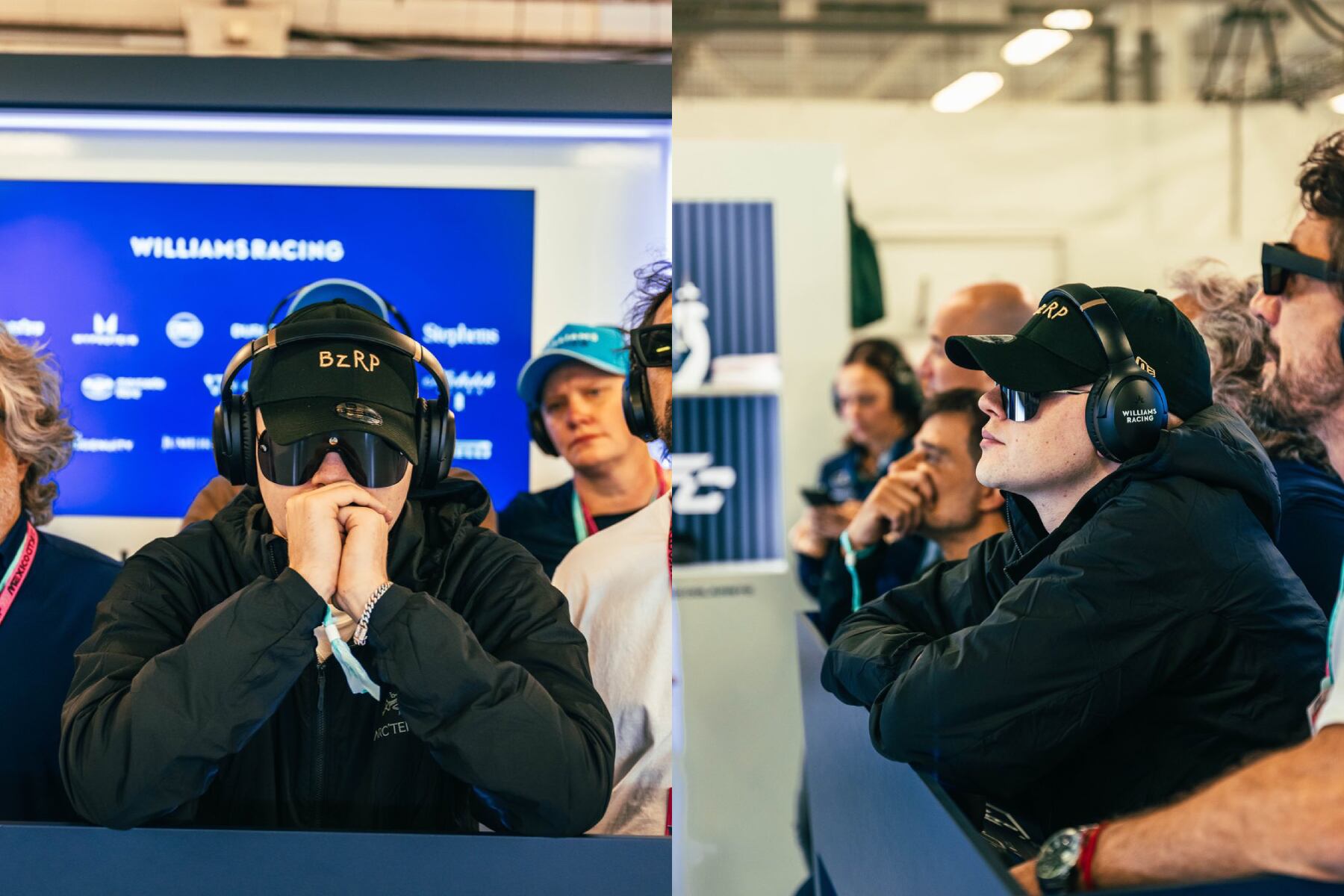 Las fotos que Williams Racing compartió de Bizarrap