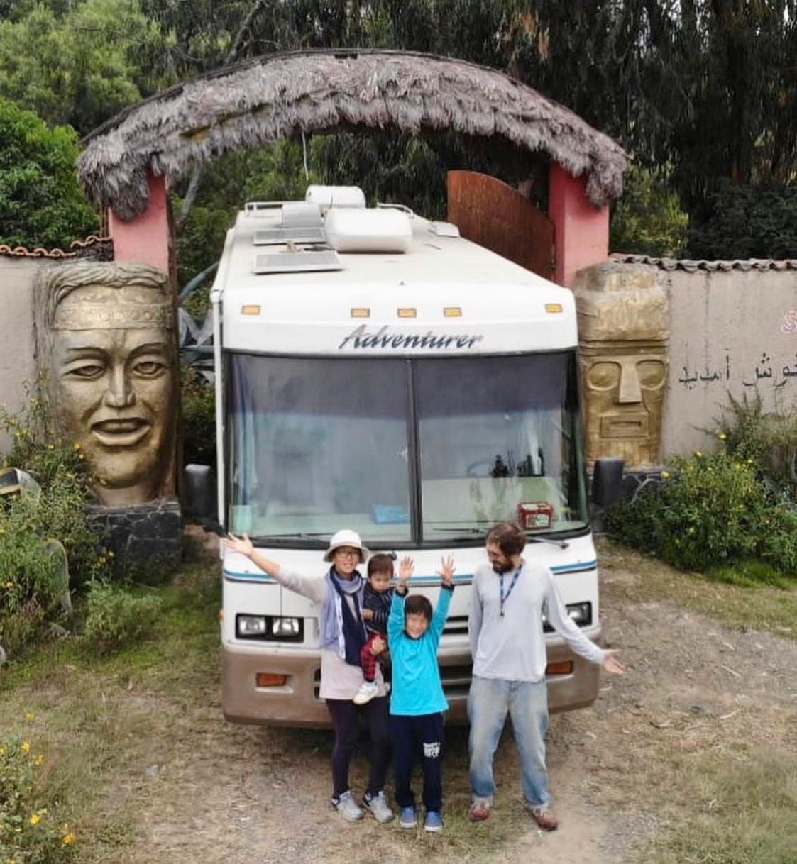 El motorhome con el que recorrieron América Latina y que tuvieron que abandonar en Panamá