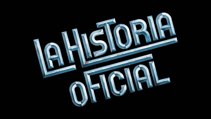 Afiche de La historia oficial para el momento de su reestreno en copia remasterizada, en 2016