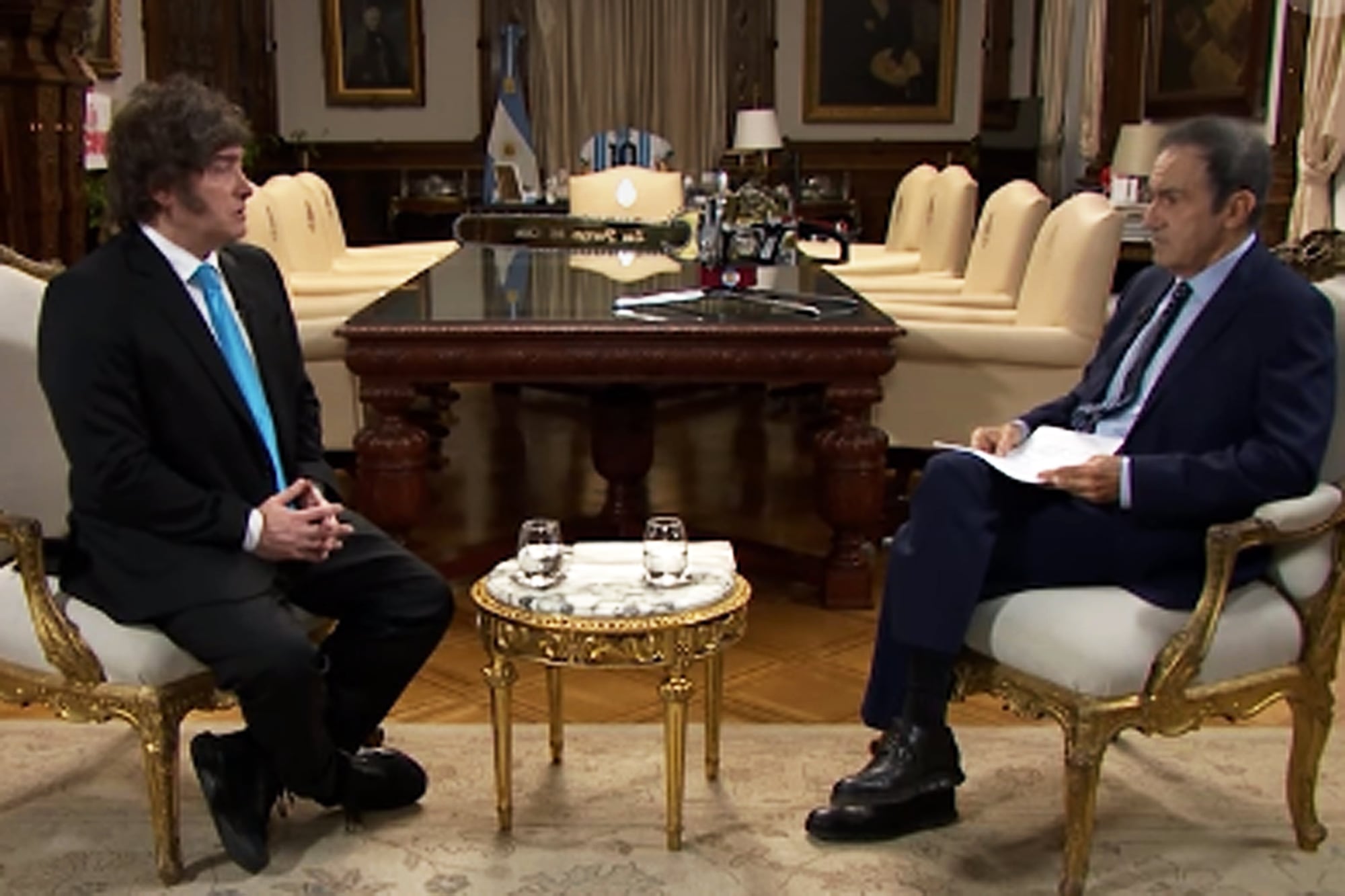 Andrés Oppenheimer, de la CNN, entevistó a Javier Milei