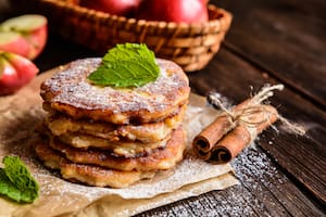 Pancakes de manzana y canela