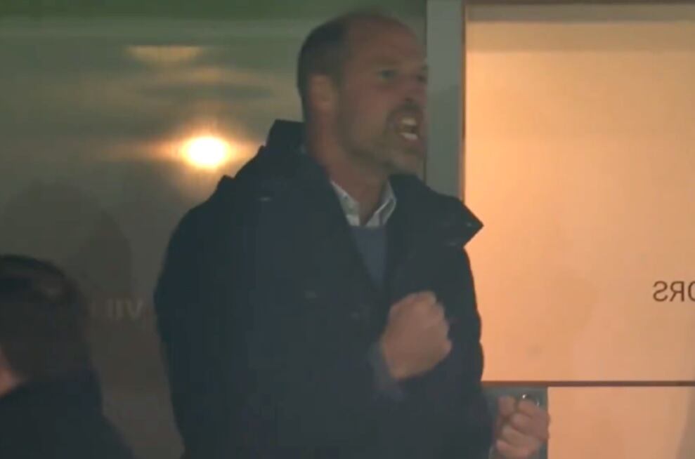 El grito desaforado del príncipe William por el gol de un argentino para la victoria de Aston Villa