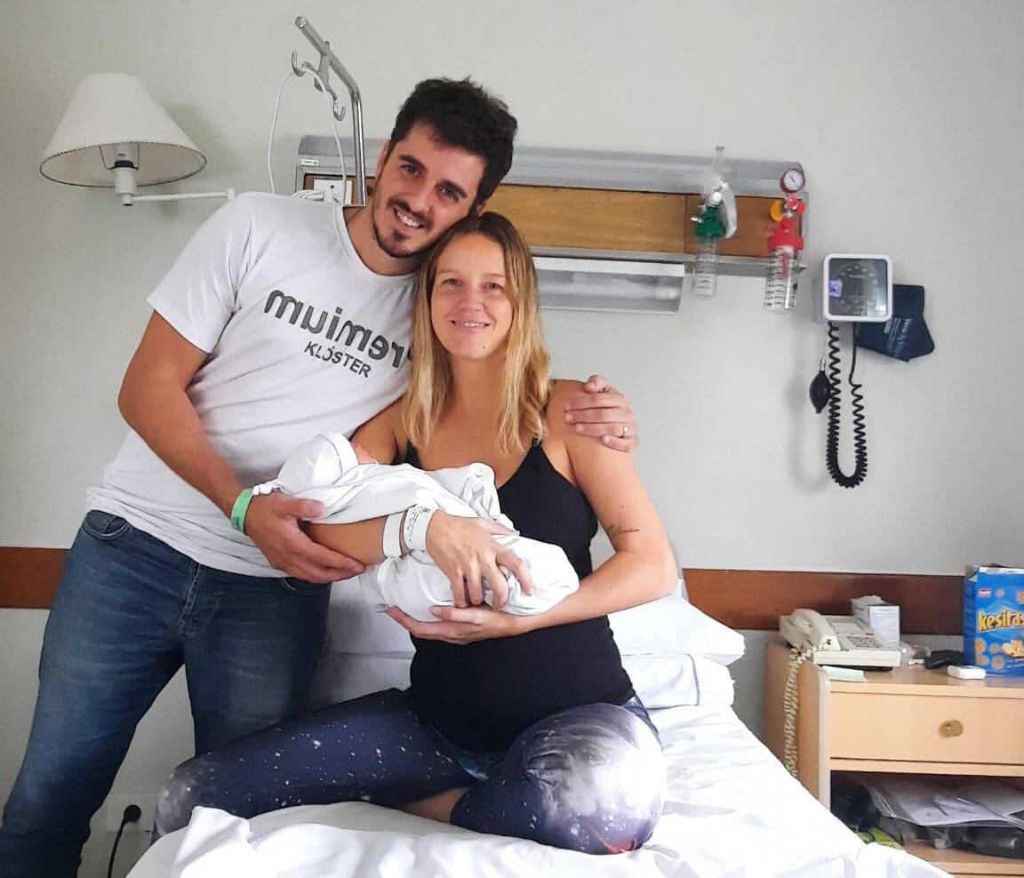 Junto a Donato y a su marido.