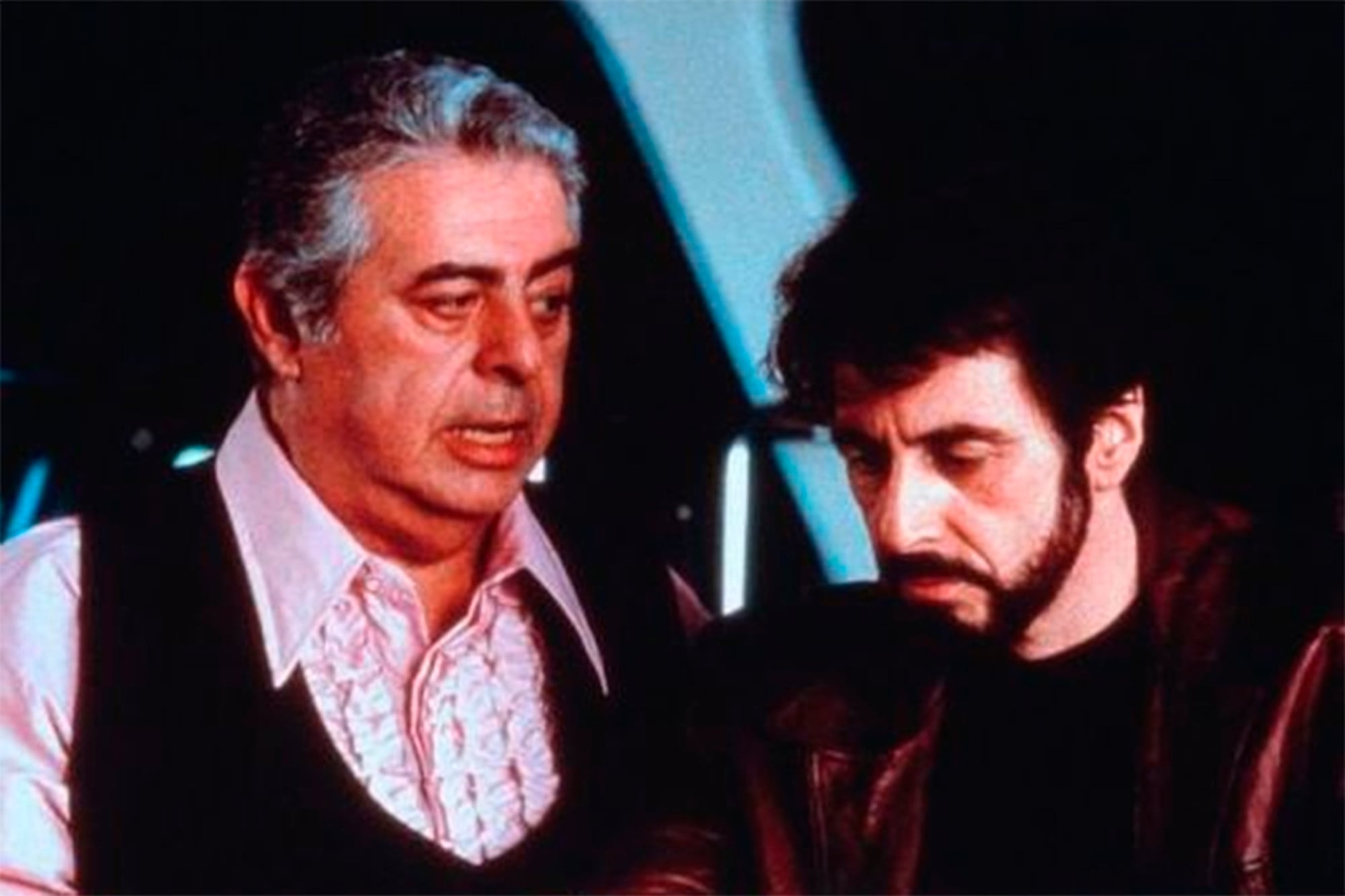 Jorge Porcel y Al Pacino, en una escena de la película Carlito's Way
