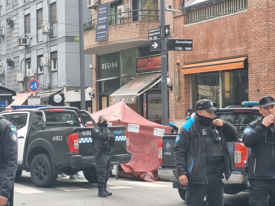 El despliegue de la Policía de la Ciudad y el SAME en Belgrano