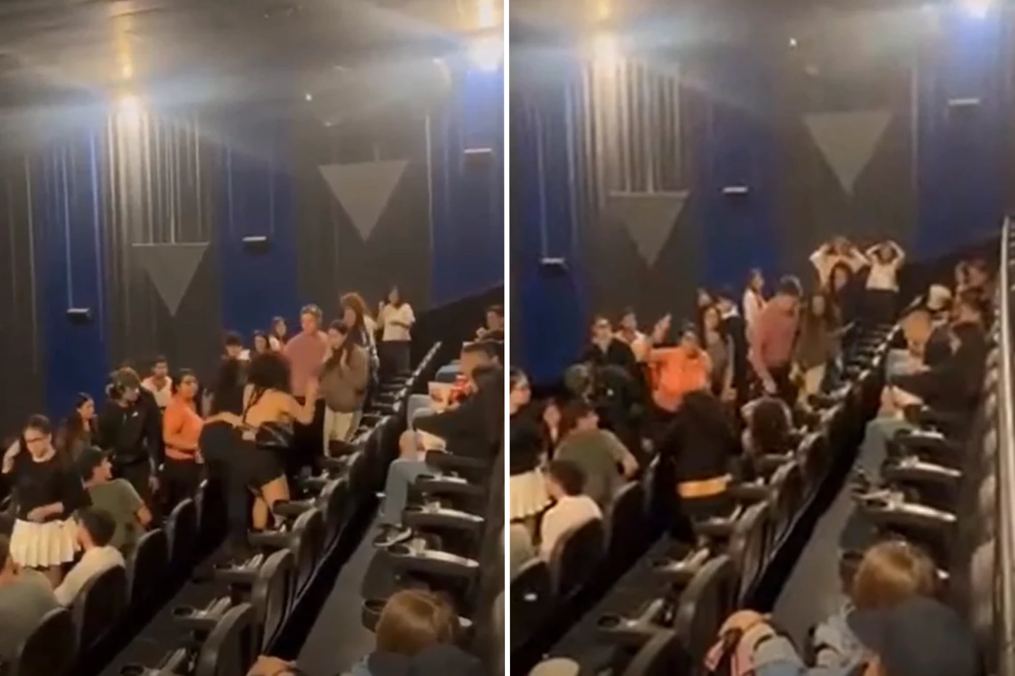 Pelea en cine de Paraná: gas pimienta y dos detenidas