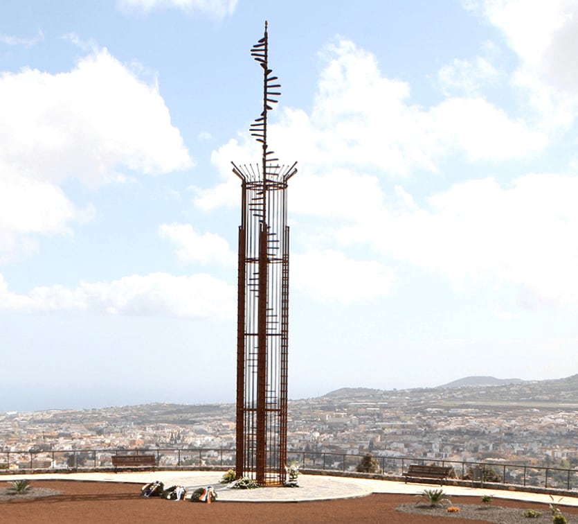 El monumento a las víctimas del accidente (Foto: https://www.tenerife-memorial.org/es/)