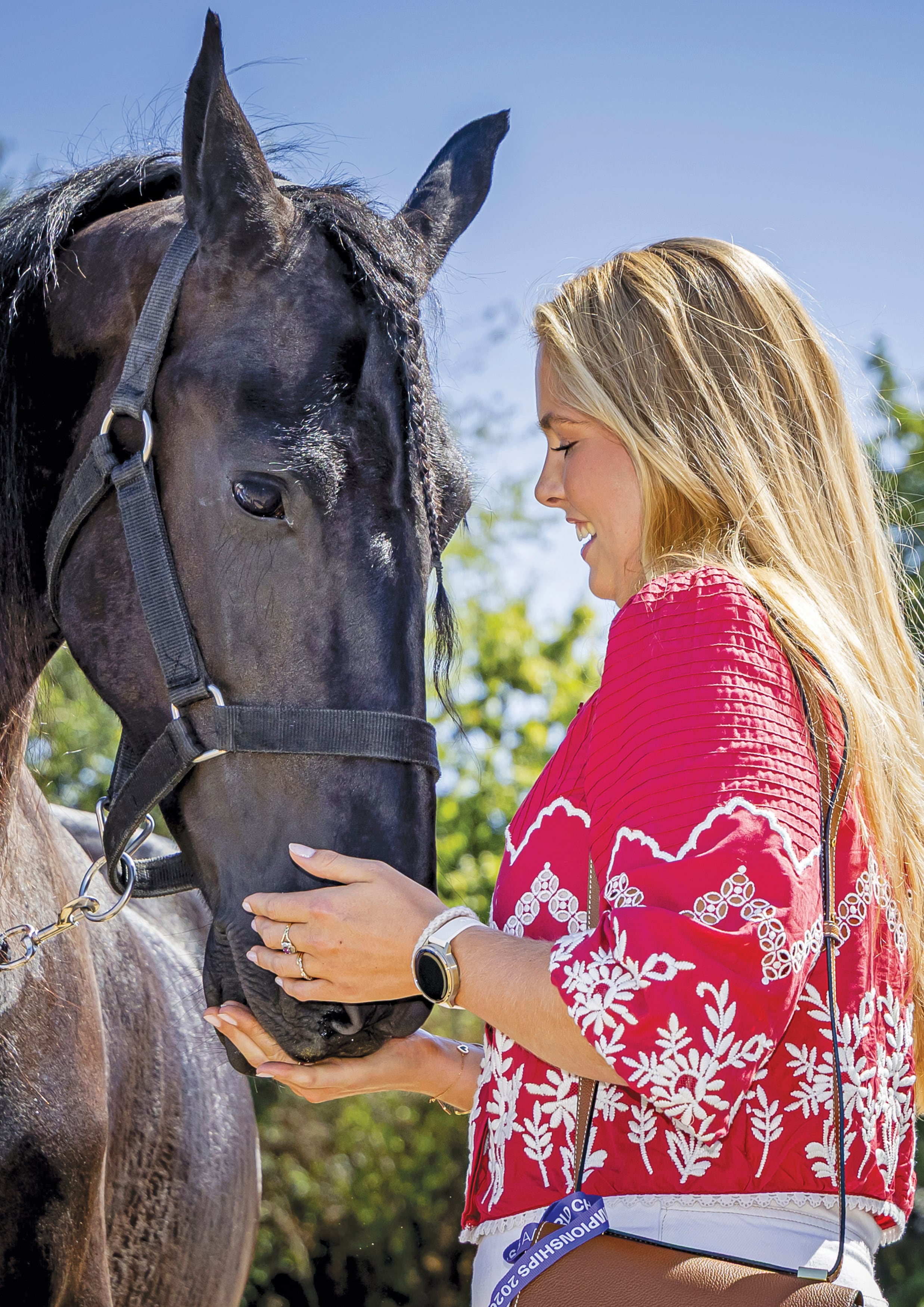 Amalia llegó un día antes de la apertura y recorrió las caballerizas