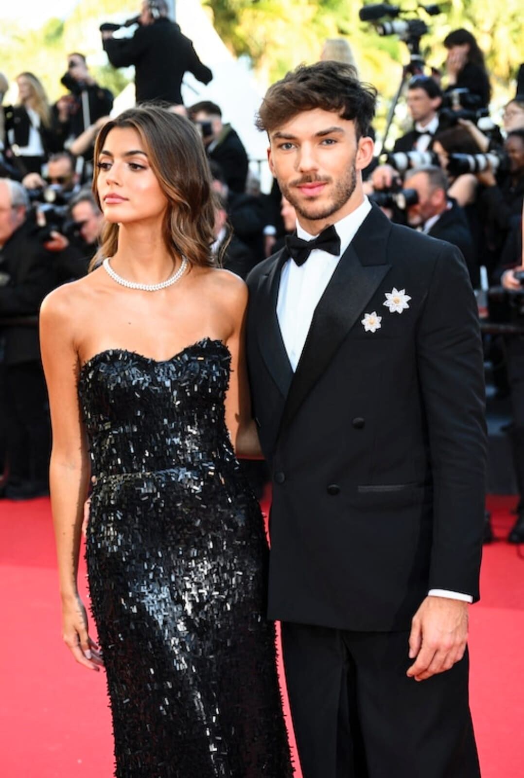 Pierre Gasly con su novia, Francisca