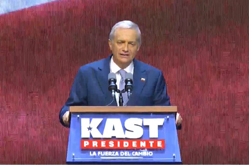 Kast obtuvo más del 58% en la segunda vuelta electoral (Captura: YouTube José Antonio Kast)