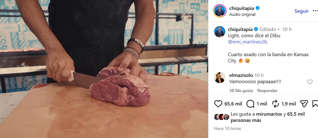 El presidente de la AFA compartió el video del asado